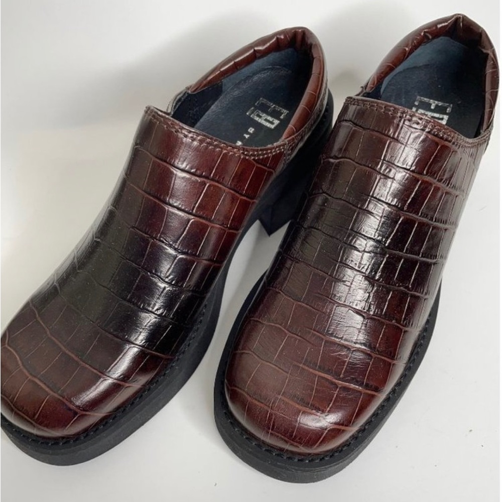 Free People E8 By Mista Marianne Mules Croc Size 40 9.5 New w/o tags